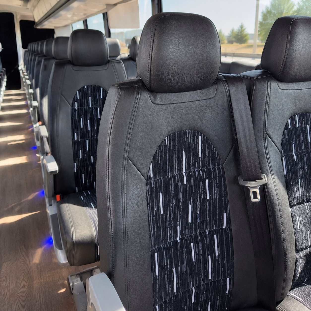 bringing the whole group to a music festival a charter bus makes it easy
