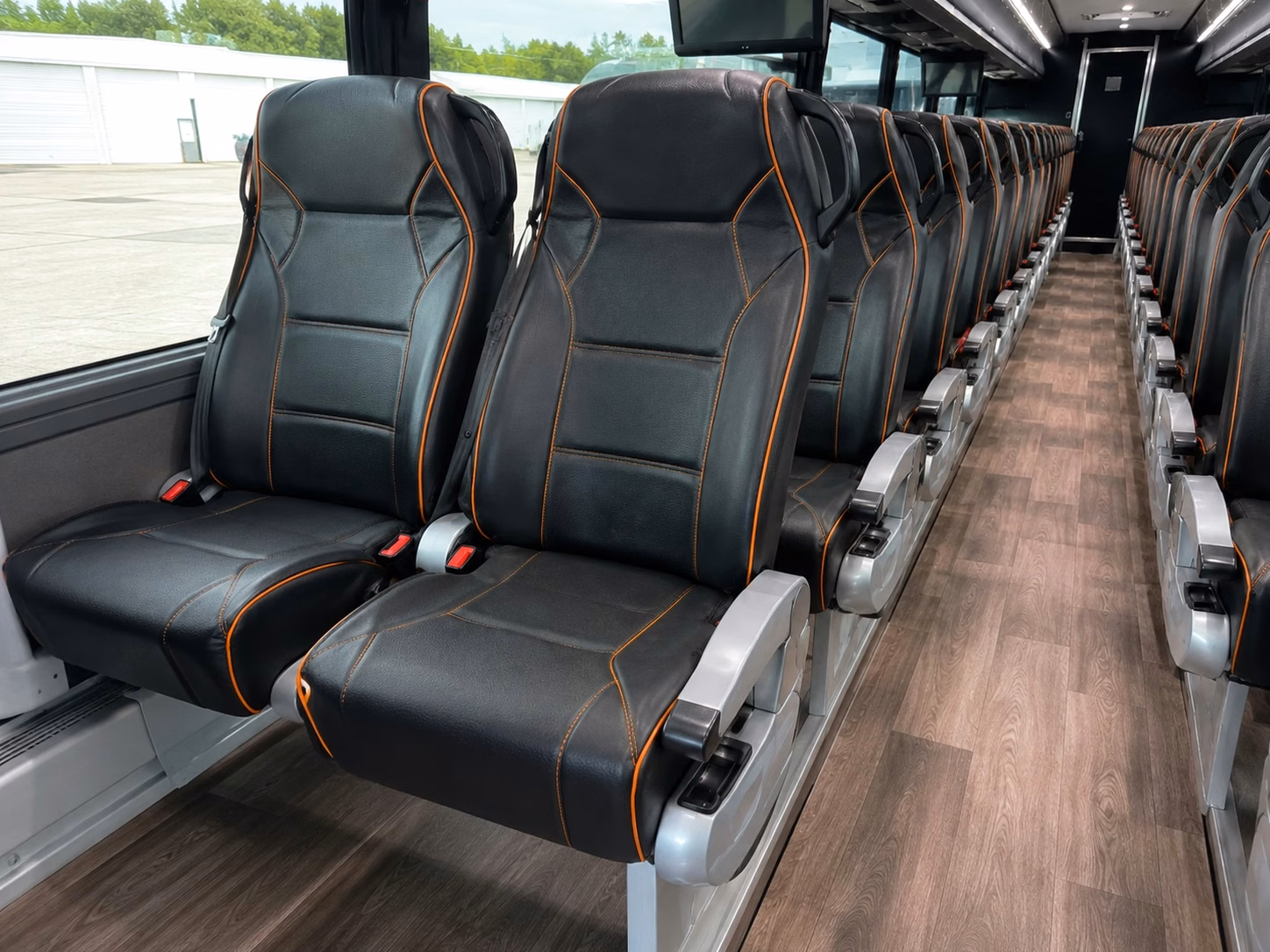 mount pleasant charter bus interior