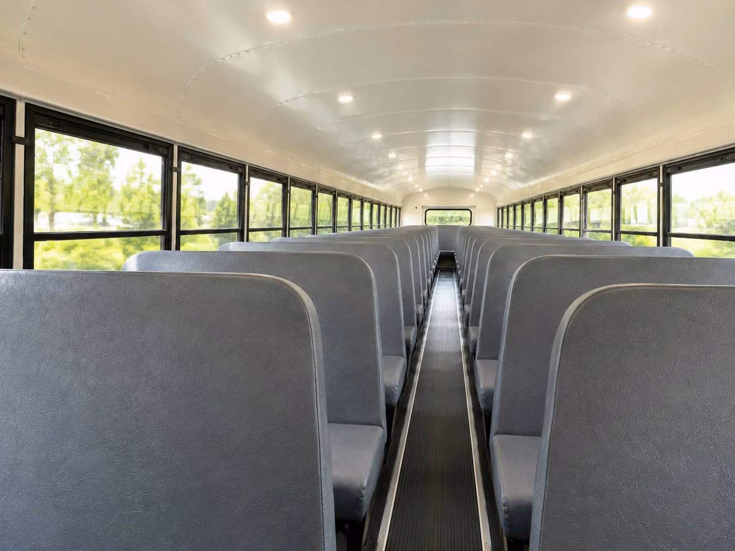 school bus inside